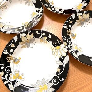 Vera Bradley Set of 4 Yellow Bird Salad Plates
